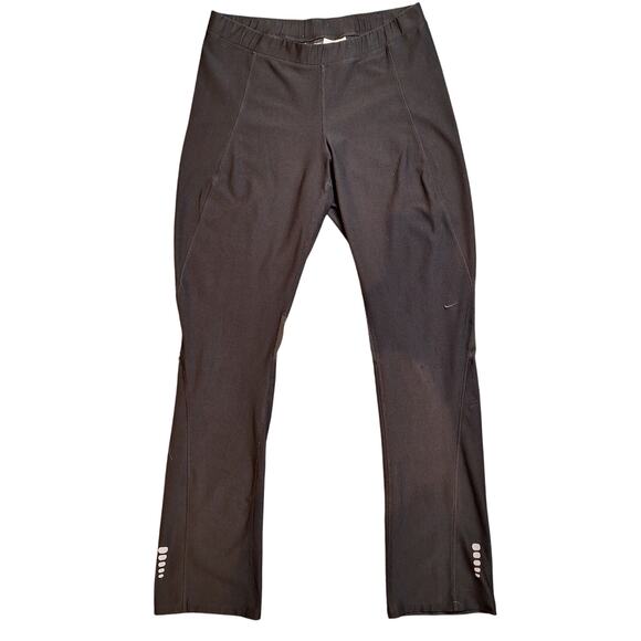 Nike Dri-Fit straight leg running pants stretchy drawstring reflective workout - Picture 1 of 5